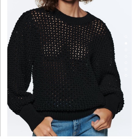 Zara Sweaters - Zara knit crochet sweater